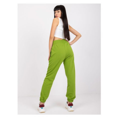 Green sports trousers with pockets RUE PARIS