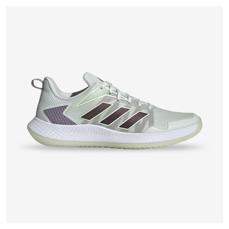 Dámska tenisová obuv Defiant Speed na rôzne povrchy zeleno-sivá Adidas