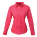 Premier Workwear Dámska košeľa s dlhým rukávom PR300 Hot Pink -ca. Pantone 214c