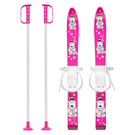 Baby Ski 70 cm - detské plastové lyže - ružové