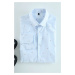 Trendyol Light Blue Slim Fit Patterned Men's Classic Smart Shirt