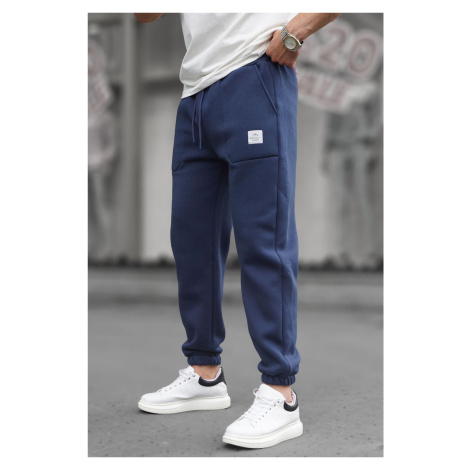 Madmext Navy Blue Pocket Detailed Men's Basic Sweatpants 6522