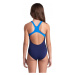 Arena girls galactics swimsuit swim pro back navy/blue river