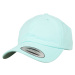 Peached Cotton Twill Dad Cap diamond blue