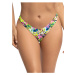 Viacfarebné kvetované plavkové tangá High Cut Cheeky Bikini Jungle