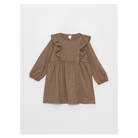 LC Waikiki Crew Neck Long Sleeve Baby Girl Dress