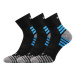 VOXX Sigma B ponožky čierne 3 páry 112785