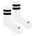 Ponožky Šport pásik biele
