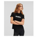 Tričko Karl Lagerfeld Seasonal Logo Regular T-Shirt Čierna