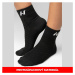 NEBBIA - Ponožky športové stredná dlĺžka UNISEX 130 (black) - NEBBIA