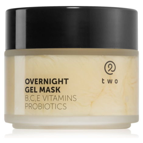 two cosmetics Overnight Gel Mask hydratačná a vyživujúca pleťová maska s probiotikami