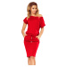 Červené športové šaty s krátkym rukávom MANUEL 139-4