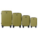 KHAKI SADA 4 KUFROV TR059, LUGGAGE 4 SETS (L, M, S, XS) WINGS, TEA GREEN