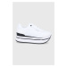 Topánky Guess HANSIN biela farba, na platforme, FL5HNS PEL12
