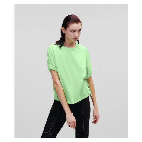 Tričko Karl Lagerfeld Drawcord Sleeve T-Shirt Zelená