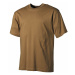 Bavlnené tričko US army MFH® s krátkym rukávom – Coyote