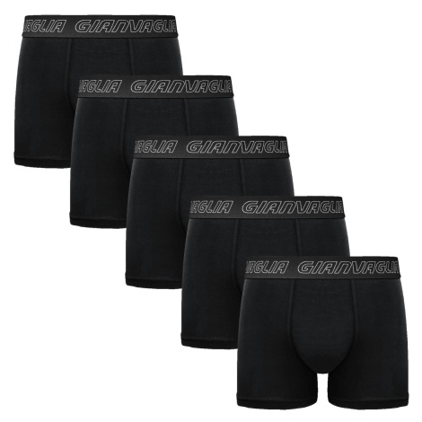 5PACK Men's Boxer Shorts Gianvaglia Black
