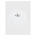 Calvin Klein Jeans Blúzka Monogram IN0IN00005 Biela Regular Fit