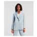 Sako Karl Lagerfeld Fluid Satin Tailored Blazer Cashmere Blue