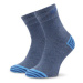 Skechers Súprava 3 párov vysokých detských ponožiek SK41092 Tmavomodrá