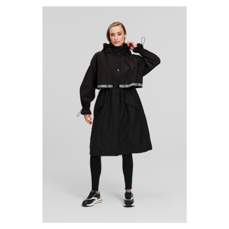 Kabát Karl Lagerfeld Lightweight Parka Black