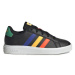 Chlapčenská rekreačná obuv ADIDAS Grand Court 2.0 core black lucid blue court green