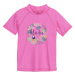 Dievčenské tričko na kúpanie COLOR KIDS T-shirt W. Print, sugar pink