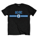 AC/DC Tričko Blue Logo & Stripe Unisex Black