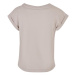 Urban Classics Girls Organic Extended Shoulder Tee warmgrey