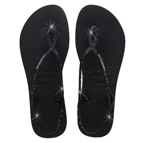 Sandále Havaianas LUNA SPARKLE dámske, čierna farba, 4148065.0090
