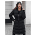 Dámska dlhá prešívaná zimná bunda FABWARM black Dstreet TY4620