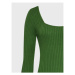 Glamorous Úpletové šaty CA0334 Zelená Slim Fit