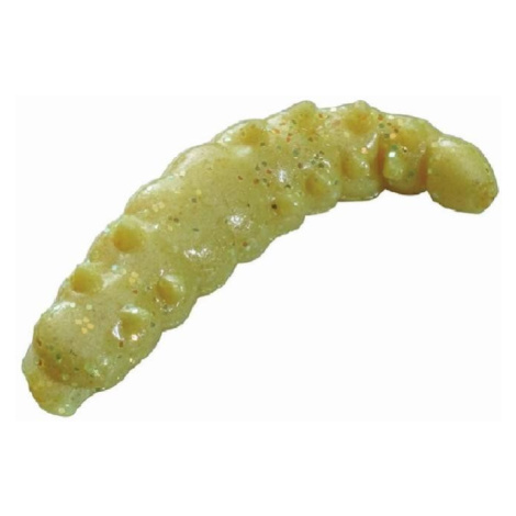 Prírodné nástrahy – larvy s flitrami žlté