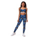 Dámské legíny Nebbia Ocean Selected High-waist Ocean Power leggings 561 ocean blue