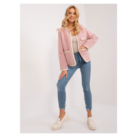 Dusty pink elegant jacket with a hint of wool