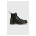 Kožené topánky chelsea Dr. Martens 22227001-black, dámske, čierna farba, na plochom podpätku,