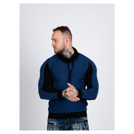 Pánsky sveter CIPO & BAXX CP264 NAVY BLUE Farba: Modrá, Konfekčná