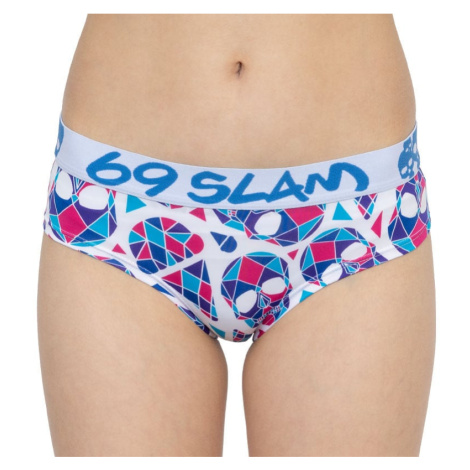 Women's panties 69SLAM boxer skullmond white