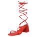 Public Desire Remienkové sandále 'MABEL'  červená