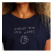 Dedicated T-shirt Visby Local Planet Navy