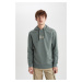 DEFACTO Regular Fit Hooded Printed Sweatshirt