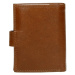 Hnedá praktická kožená peňaženka &quot;Page&quot;