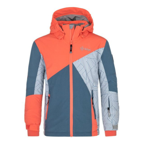 Kids ski jacket KILPI SAARA-JG coral