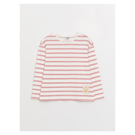 LC Waikiki Crew Neck Striped Long Sleeve Girl's T-Shirt