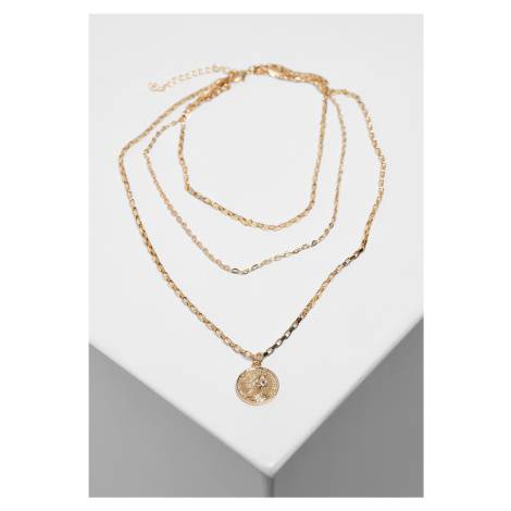 Amulet necklace - golden color
