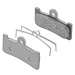 SHIMANO brzdové platničky - BRAKE PADS M04 - strieborná