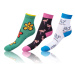 Bellinda CRAZY KIDS SOCKS 3x - Detské bláznivé ponožky 3 páry - biela - zelená - čierna