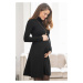 Čierne rolákové tehotenské šaty Vanessa
