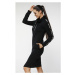 NDN - Športové mikinové šaty SANTAL X053 (čierna) - NDN Sport