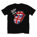 The Rolling Stones tričko Vintage British Tongue Čierna